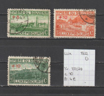 (TJ) Luxembourg 1922 - YT 137/39 (gest./obl./used) - Oblitérés