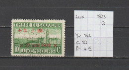 (TJ) Luxembourg 1923 - YT 142 (gest./obl./used) - Usati