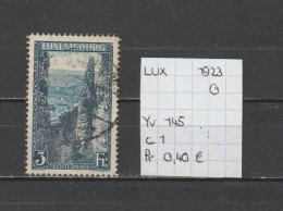 (TJ) Luxembourg 1923 - YT 145 (gest./obl./used) - Usados