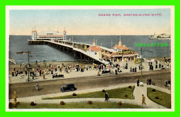 WESTON-SUPER-MARE, SOMERSET, UK - GRAND PIER  - ANIMATED WITH PEOPLES - - Weston-Super-Mare