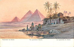 Postcard Egypt Gizeh Pyramides - Gizeh