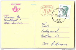 _G258: 12 F Op Briefkaart Met P010 50c : LUMMEN 3920 - 1981-1990 Velghe