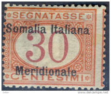 Zp487: SOMALIE ITALIENNE :  Y.&T. N° T4:  X: Mint - Hinged - Somalia (AFIS)