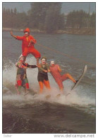 _F140: KLEIN STRAND:  JABBEKE :  Waterskiënde Clowns - Jabbeke