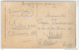 _B893:Kriegsgefangen Senund: Van Solteau > Stockel -Brabant: Fotokaart Met Censure-stempel .. ( 2 Vertik.plooien) - Prigionieri