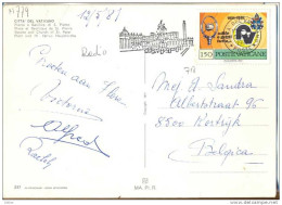 _Cc075: Y.&T.N° 718 / Postkaart >  Kortrijk : Belgie  Radio Vatikan - Covers & Documents