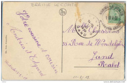 _M444:BRAINE-LE-COMTE 1919 's GRAVENBRAKEL / N°137AA....zegel Iets Beschadigd... - Noodstempels (1919)