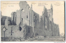 _F052:OORLOG 1914*1915 RENINGHE -  PUINEN DER KERK / RUINS DE L'EGLISE  ..uitgever Sansen-Vanoss... Poperinghe S.M > Par - Lo-Reninge