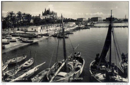 _ik672:  PALMA (MALLORCA)  DETALLE DEL PUERTO Verstuurd > Menen B  1955  Foto - La Palma