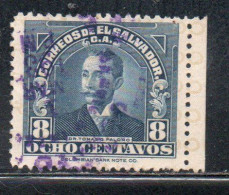 EL SALVADOR 1935 DR. TOMAS G. PALOMO 8c USED USATO OBLITERE' - Salvador