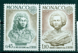 MONACO 1974 Mi 1114-15** Europa CEPT - Sculptures [L3945] - 1974