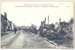 _N125: Pargny-sur-Saulx(Marne) - La Rue De Vitry Après Le Bombardement... - Pargny Sur Saulx