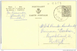 _Q258:1,20F  POSTKAART/CARTE POSTALE: A RUMBEKE A 24-7-57-9 - Cartes Postales 1951-..