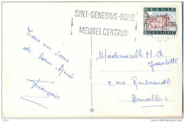 _G205: N° 1424: Menenpoort + SINR-GENESIUS-RODE MEUBELCENTRUM...  " Bonne Année " - Lettres & Documents