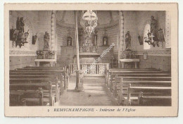 CPA Remichampagne - Intérieur De L'Eglise - Non Circulée - Divisée - Phototypie Moderne Bruxelles - Vaux-sur-Sûre