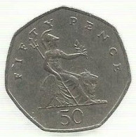 Inglaterra - 50 Pence 1997 - 50 Pence