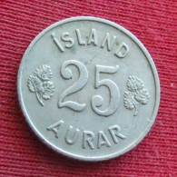 Iceland  25 Aurar 1951  Islandia Islande Island Ijsland W ºº - Islande