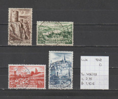(TJ) Luxembourg 1948 - YT 406/09 (gest./obl./used) - Oblitérés