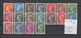 (TJ) Luxembourg 1948-'53 - YT 413A/24 (-420) (gest./obl./used) - Used Stamps