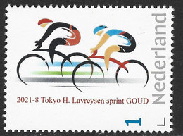 Nederland  2021-8 Tokyo 2020 Olympics H. Lavreysen Sprint   Wielrennen Cycling GOUD  Postfris/mnh/neuf - Neufs