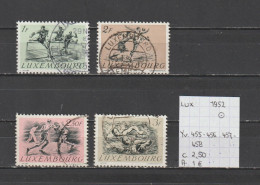 (TJ) Luxembourg 1952 - YT 455 + 456 + 457 + 458 (gest./obl./used) - Gebruikt