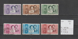 (TJ) Luxembourg 1953 - YT 465/70 (gest./obl./used) - Gebruikt