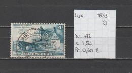 (TJ) Luxembourg 1953 - YT 472 (gest./obl./used) - Oblitérés