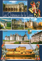 CPM - D  - LES CHATEAUX DE LA LOIRE - MULTIVUES - CHAMBORD - CHENONCEAU - AMBOISE - BLOIS - Centre-Val De Loire