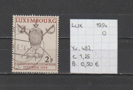 (TJ) Luxembourg 1954 - YT 482 (gest./obl./used) - Gebruikt