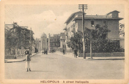 Postcard Egypt Heliopolis A Street Heliopolis - Alexandrie