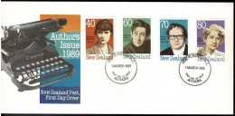New Zealand 1989 Authors Issue FDC - FDC