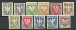POLEN Poland 1919 Michel 54 - 64 * - Unused Stamps
