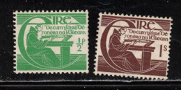 IRELAND Scott # 128-9 Unused NO GUM - Br Michael O'Clery - Unused Stamps