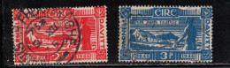 IRELAND Scott # 133-4 Used - Plowman - Gebruikt