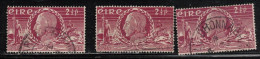 IRELAND Scott # 135 Used X 3 - Theobald Wolf Tone - Used Stamps