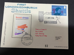 7-12-2023 (3 W 34) UK - British Airways - 1st London To Edinburgh Shuttle - 1976 (with Cinderella) - Andere (Lucht)