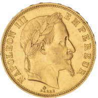 Second-Empire- 50 Francs Napoléon III Tête Laurée 1865 Paris - 50 Francs (goud)