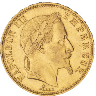 Second-Empire- 50 Francs Napoléon III Tête Laurée 1865 Paris - 50 Francs-or