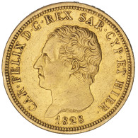 Royaume De Sardaigne-80 Lire Charles Félix 1828 Turin - Piamonte-Sardaigne-Savoie Italiana