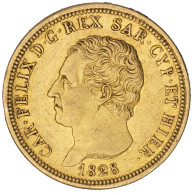 Royaume De Sardaigne-80 Lire Charles Félix 1828 Turin - Piémont-Sardaigne-Savoie Italienne