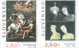 Slovakia 2022 Art  - Jan Rombauer And Ales Votava Stamps 2v MNH - Nuovi
