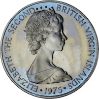 Îles Vierges Britanniques, Elizabeth II, 50 Cents, 1975, Proof, FDC, Du - Iles Vièrges Britanniques