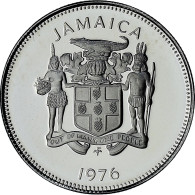 Jamaïque, 5 Cents, 1976, Franklin Mint, Proof, FDC, Du Cupronickel, KM:53 - Giamaica