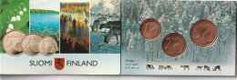 FINLAND 2007 COINCARD 1,2,5 CT / FINLANDE 2007 CARTE PIECE 1,2,5 CT / SUOMI FINLAND 2007 COINCARD 1,2,5 CT - Finlandía