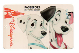Passeport Disney Disneyland  PARIS France Card  (F 118) - Passeports Disney