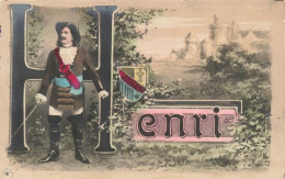 FANTAISIES - Henri - Un Homme En Costume D'un Mousquetaire - Colorisé - Carte Postale Ancienne - Mannen