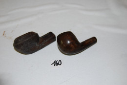 C160 2 Anciens Embouts De Pipe - Pipes En Bruyère