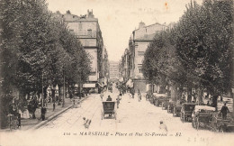 FRANCE - Marseille - Place Et Rue Saint Ferréol - Carte Postale Ancienne - Unclassified
