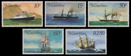 Mauritius 1976 - Mi-Nr. 411-415 ** - MNH - Schiffe / Ships - Maurice (1968-...)