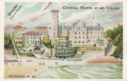 Dinard * CPA Illustrateur Publicitaire Ancienne * CRYSTAL Hôtel Et Ses Villas * Tel.60 - Dinard